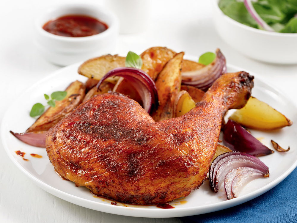 Cuisses de poulet à la portugaise - 5 ingrédients, 15 minutes