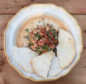Ceviche de truite et tortilla grillé