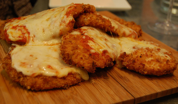 Escalopes de veau&nbsp;parmigiana